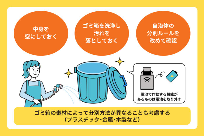 処分前に行うべきこと
