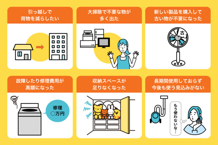 粗大ゴミの処分のタイミング