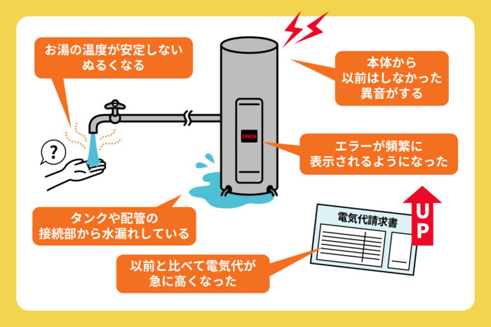 電気温水器の寿命・処分・買い替えのタイミング