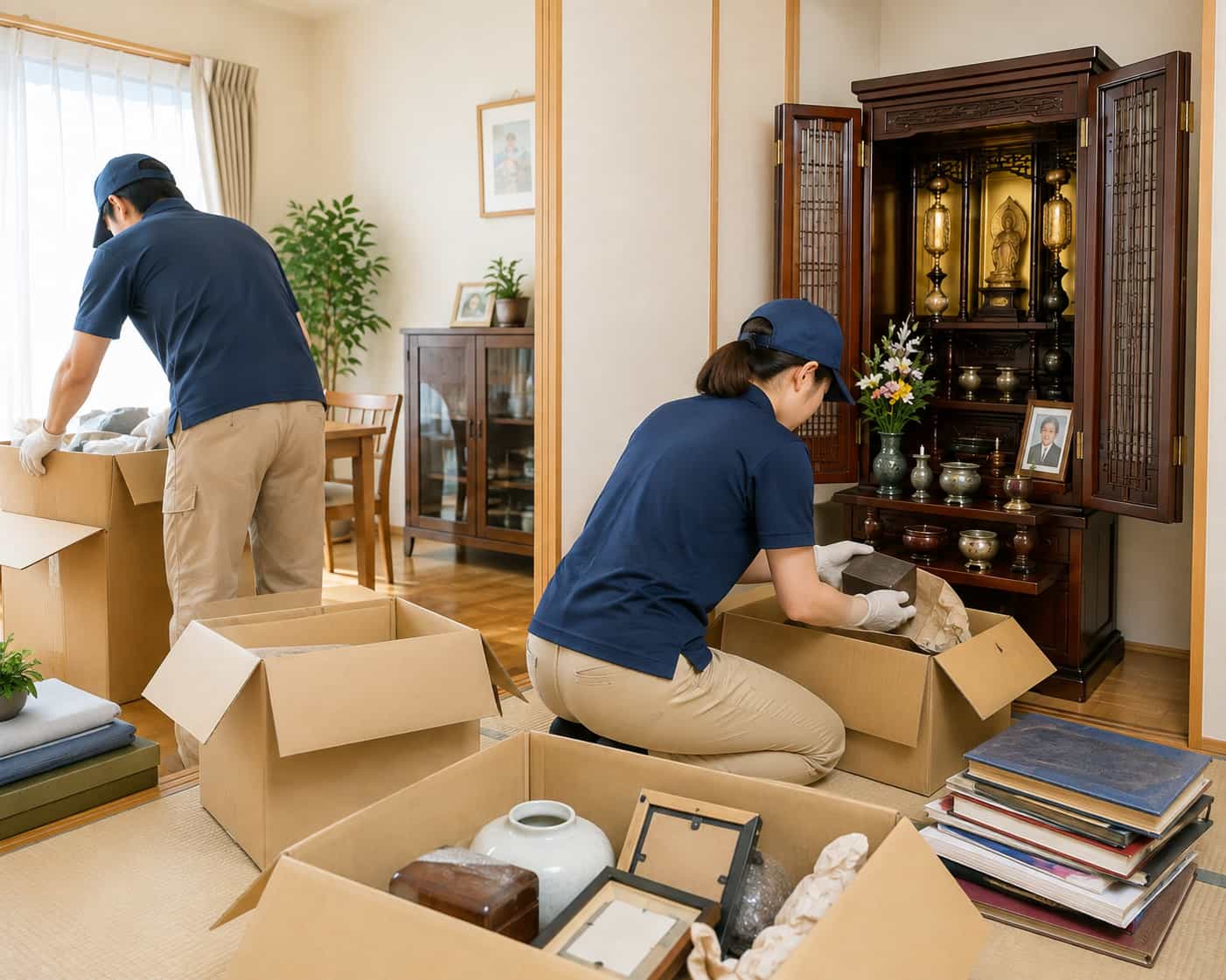 仙台でおすすめの遺品整理業者を比較するイメージ